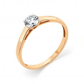 Золотое кольцо Мастер Бриллиант с бриллиантом 01M1-105859-02-00 фото