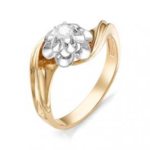 Золотое кольцо Мастер Бриллиант с бриллиантом 01M1-106-190/50 фото