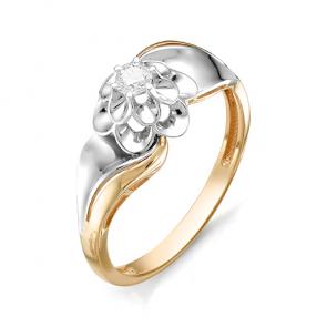 Золотое кольцо Мастер Бриллиант с бриллиантом 01M1-106-213/1 фото