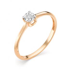 Золотое помолвочное кольцо Мастер Бриллиант с бриллиантом 01M1-106-448 фото