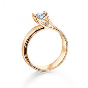 Золотое кольцо Мастер Бриллиант с бриллиантом 01M1-106-483 фото