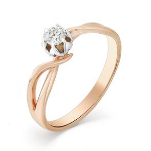 Золотое кольцо Мастер Бриллиант с бриллиантом 01M1-106-879 фото