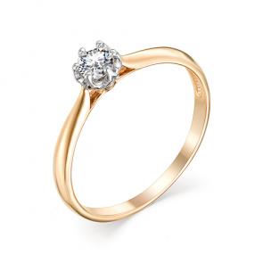 Золотое помолвочное кольцо Мастер Бриллиант с бриллиантом 01M1-106-902/1 фото