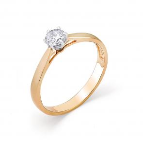 Золотое кольцо Мастер Бриллиант с бриллиантом 01M1-106-986 фото