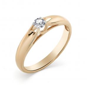 Золотое кольцо Мастер Бриллиант с бриллиантом 01M1-106666-00-00 фото
