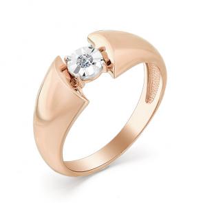 Золотое кольцо Мастер Бриллиант с бриллиантом 01M1-107-031 фото