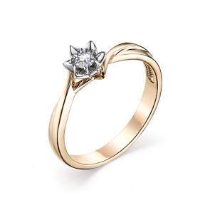 Золотое кольцо Мастер Бриллиант с бриллиантом 01M1-107-045 фото