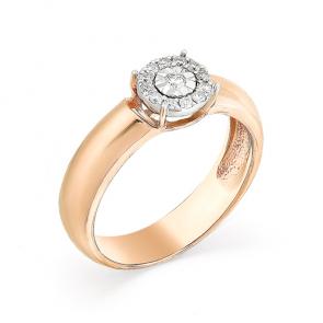 Золотое кольцо Мастер Бриллиант с бриллиантом 01M1-107-087/50 фото