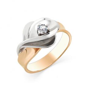 Золотое кольцо Мастер Бриллиант с бриллиантом 01M1-107-165 фото