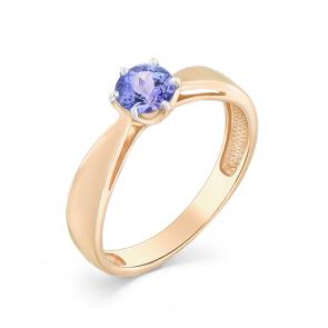 Золотое кольцо Мастер Бриллиант с танзанитом 01M1-107-254-31 фото