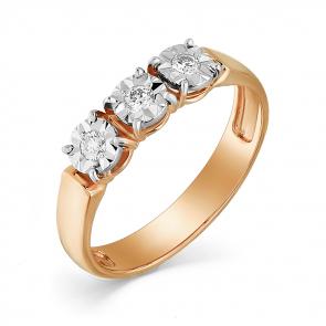 Золотое кольцо Мастер Бриллиант с бриллиантом 01M1-107-425 фото