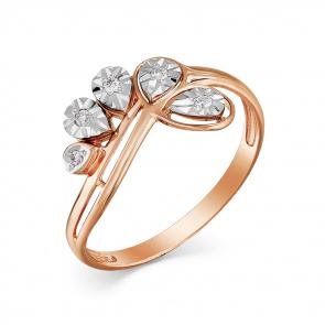 Золотое кольцо Мастер Бриллиант с бриллиантом 01M1-107-554/1 фото