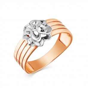 Золотое кольцо Мастер Бриллиант с бриллиантом 01M1-107-693 фото