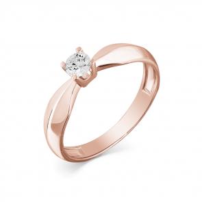 Золотое помолвочное кольцо Мастер Бриллиант с бриллиантом 01M1-107-720 фото