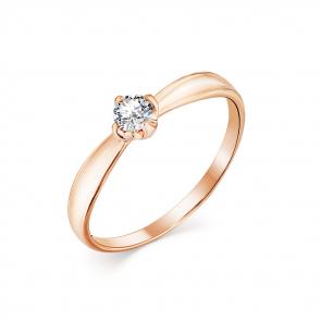 Золотое кольцо Мастер Бриллиант с бриллиантом 01M1-107-730 фото