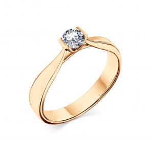 Золотое кольцо Мастер Бриллиант с бриллиантом 01M1-107-731 фото