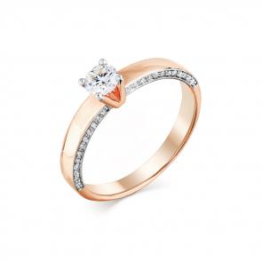 Золотое кольцо Мастер Бриллиант с бриллиантом 01M1-107967-01-00 фото