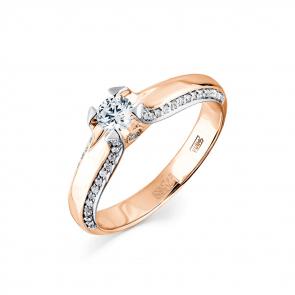 Золотое кольцо Мастер Бриллиант с бриллиантом 01M1-107974-00-00 фото