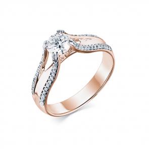 Золотое кольцо Мастер Бриллиант с бриллиантом 01M1-107979-00-00 фото