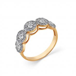 Золотое кольцо Мастер Бриллиант с бриллиантом 01M1-108257-00-00 фото