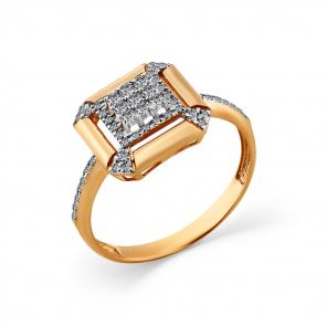 Золотое кольцо Мастер Бриллиант с бриллиантом 01M1-108258-00-00 фото