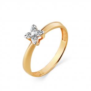 Золотое помолвочное кольцо Мастер Бриллиант с бриллиантом 01M1-108327-00-00 фото