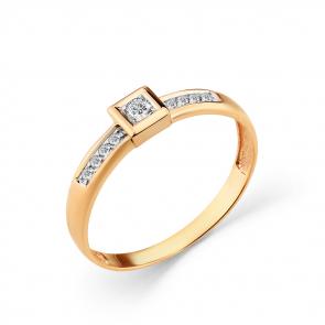 Золотое кольцо Мастер Бриллиант с бриллиантом 01M1-108355-00-00 фото