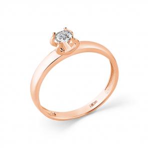 Золотое кольцо Мастер Бриллиант с бриллиантом 01M1-108402-00-00 фото