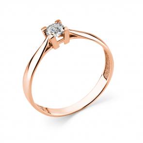 Золотое кольцо Мастер Бриллиант с бриллиантом 01M1-108407-00-00 фото