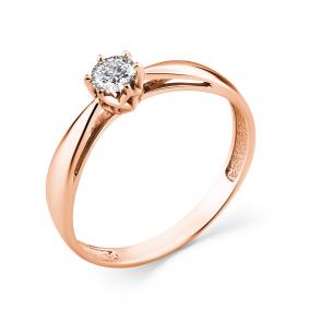 Золотое кольцо Мастер Бриллиант с бриллиантом 01M1-108408-01-00 фото