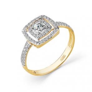 Золотое кольцо Мастер Бриллиант с бриллиантом 01M1-108413-00-00 фото