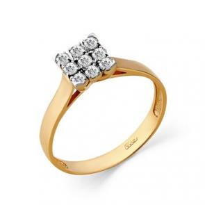 Золотое кольцо Мастер Бриллиант с бриллиантом 01M1-108450-00-00 фото