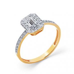 Золотое кольцо Мастер Бриллиант с бриллиантом 01M1-108459-00-00 фото