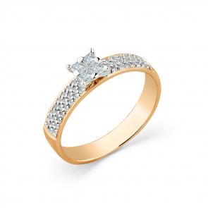 Золотое кольцо Мастер Бриллиант с бриллиантом 01M1-108566-00-00 фото