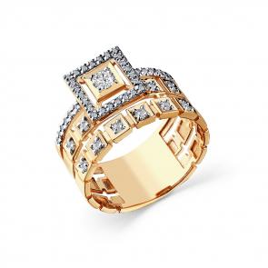 Золотое кольцо Мастер Бриллиант с бриллиантом 01M1-108568-00-00 фото