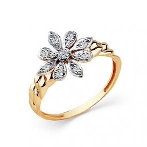 Золотое кольцо Мастер Бриллиант с бриллиантом 01M1-108590-00-00 фото