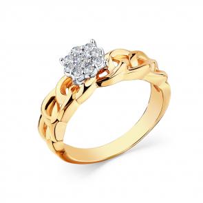 Золотое кольцо Мастер Бриллиант с бриллиантом 01M1-108669-00-00 фото