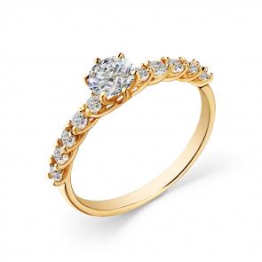 Золотое кольцо Мастер Бриллиант с бриллиантом 01M1-108702-00-00 фото