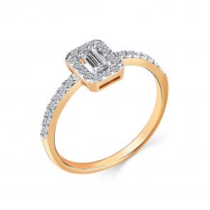 Золотое кольцо Мастер Бриллиант с бриллиантом 01M1-108938-02-00 фото