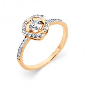 Золотое кольцо Мастер Бриллиант с бриллиантом 01M1-108976-00-00 фото