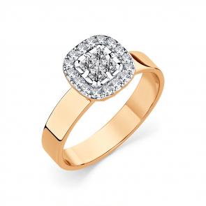 Золотое кольцо Мастер Бриллиант с бриллиантом 01M1-108979-00-00 фото