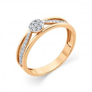 Золотое кольцо Мастер Бриллиант с бриллиантом 01M1-109031-00-00 фото