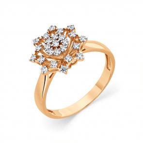 Золотое кольцо Мастер Бриллиант с бриллиантом 01M1-109047-00-00 фото