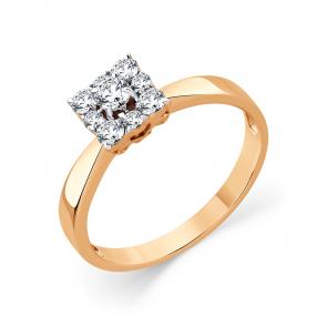 Золотое кольцо Мастер Бриллиант с бриллиантом 01M1-109148-00-00 фото