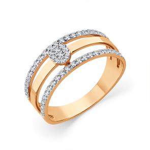 Золотое кольцо Мастер Бриллиант с бриллиантом 01M1-109220-00-70 фото