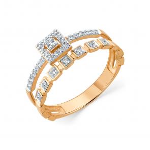 Золотое кольцо Мастер Бриллиант с бриллиантом 01M1-109237-70-00 фото