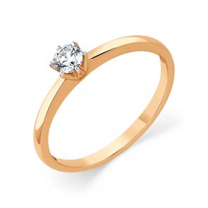 Золотое кольцо Мастер Бриллиант с бриллиантом 01M1-109273-00-00 фото