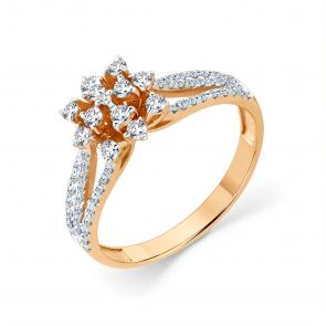 Золотое кольцо Мастер Бриллиант с бриллиантом 01M1-109296-00-00 фото