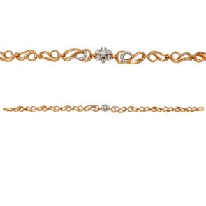 Золотой браслет Мастер Бриллиант с бриллиантом 01M10-043 фото