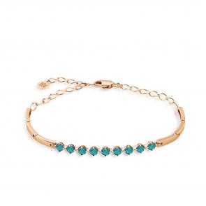 Золотой браслет Мастер Бриллиант с изумрудом 01M10-120397-00-01 фото